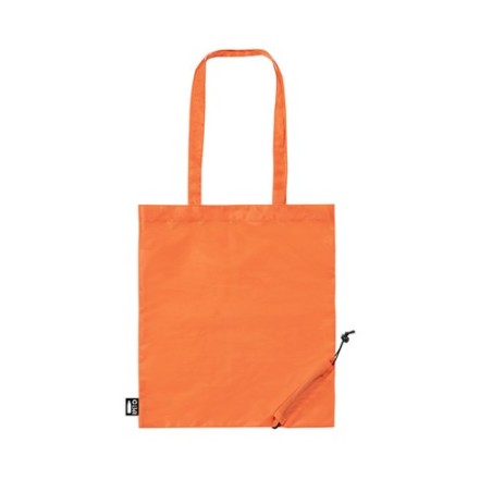 Sac Éco-responsable Pliable Publicitaire Lulu Couleurs : rouge Matières : polyester recyclé cadeau affaires élégant