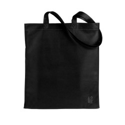 Sac Éco-responsable Personnalisé de Shopping Mariek pas cher Matières : PET recyclé Couleurs : noir