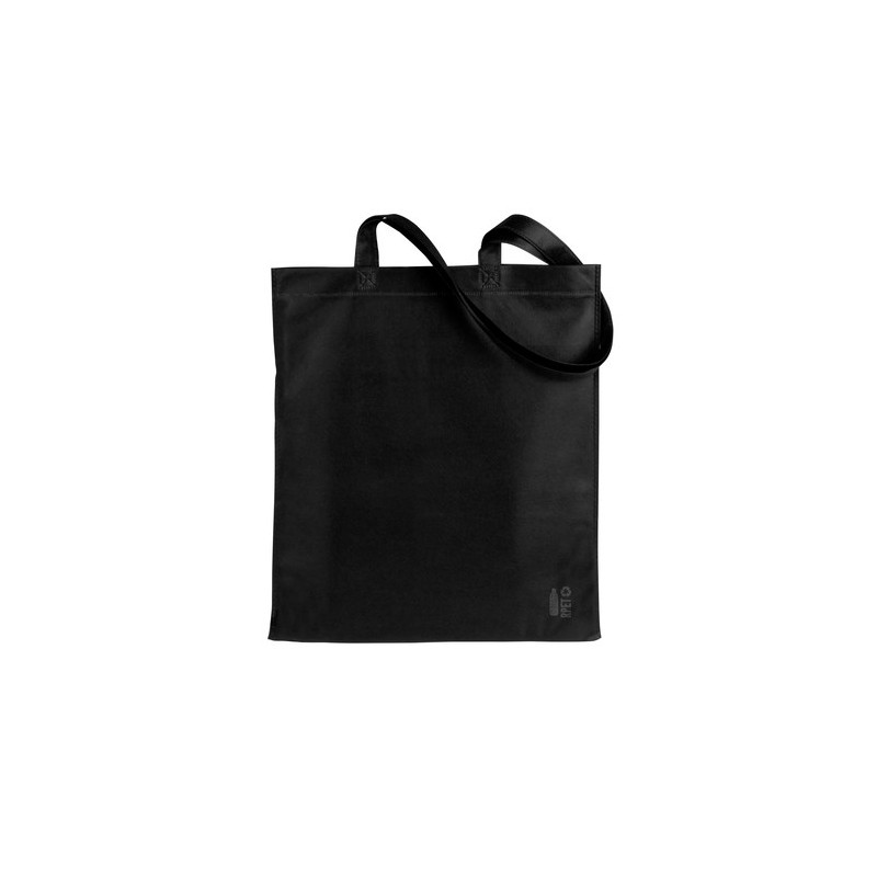 Sac Éco-responsable Personnalisé de Shopping Mariek pas cher Matières : PET recyclé Couleurs : noir