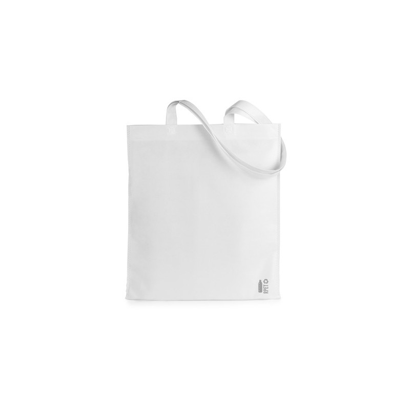 Sac Éco-responsable Personnalisé de Shopping Mariek pas cher Matières : PET recyclé Couleurs : noir objet promo petit budget