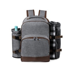 Sac à Dos Isotherme Éco-responsable Élégant Personnalisé pour Picnic Seyman Matières : PET recyclé Couleurs : gris