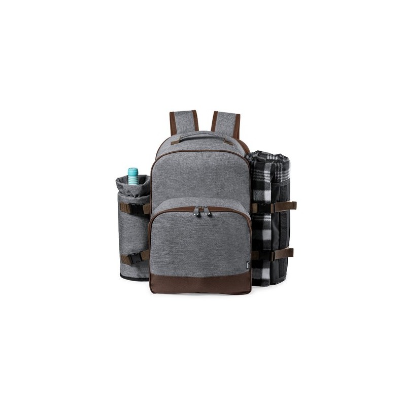Sac à Dos Isotherme Éco-responsable Élégant Personnalisé pour Picnic Seyman Matières : PET recyclé Couleurs : gris