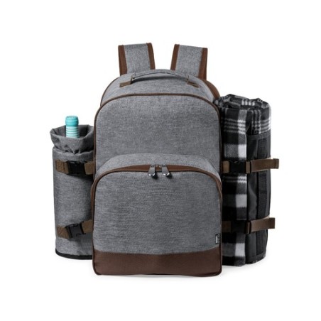 Sac à Dos Isotherme Éco-responsable Élégant Personnalisé pour Picnic Seyman Matières : PET recyclé Couleurs : gris