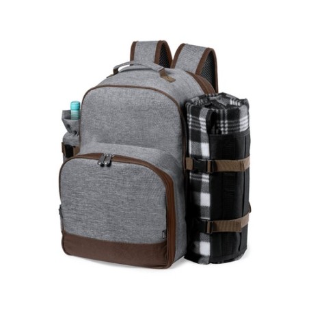 Sac à Dos Isotherme Éco-responsable Élégant Personnalisé pour Picnic Seyman Matières : PET recyclé Couleurs : gris cadeau entrep
