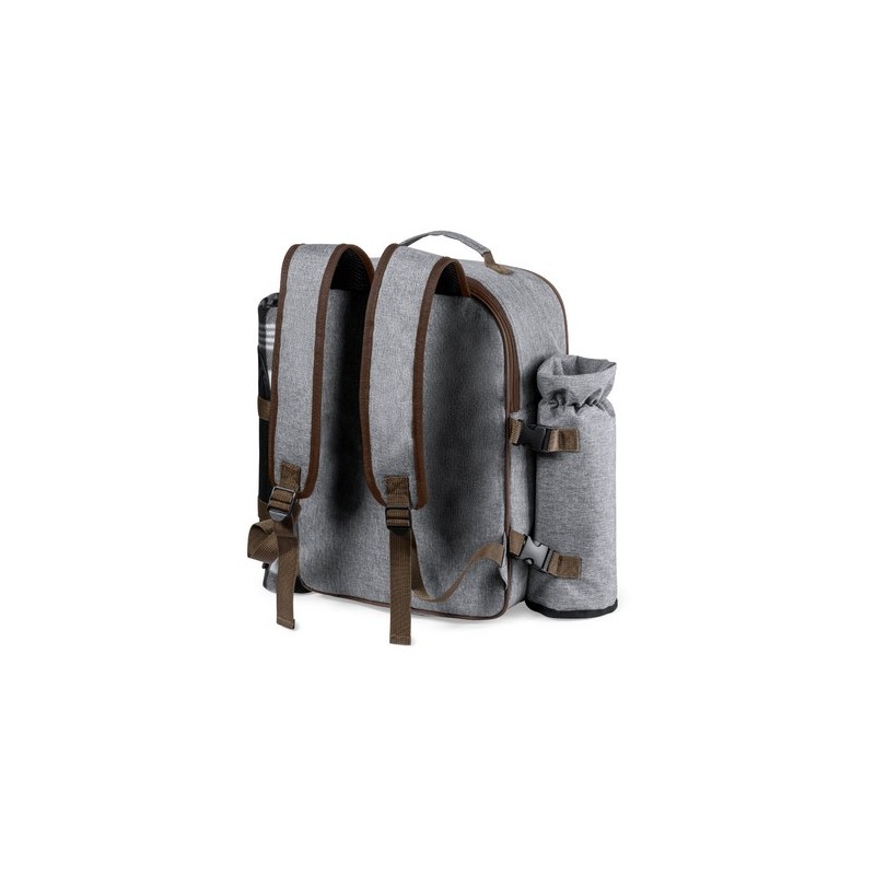 Sac à Dos Isotherme Éco-responsable Élégant Personnalisé pour Picnic Seyman Matières : PET recyclé Couleurs : gris goodies publi