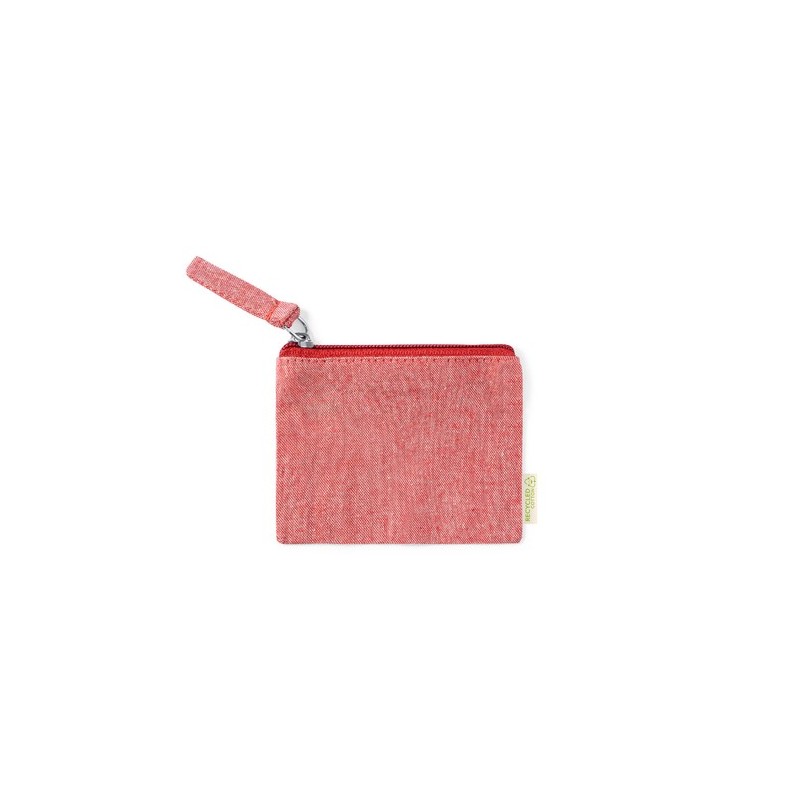 Porte Monnaie Éco-responsable Personnalisable Fontix Matières : coton recyclé Couleurs : bleu cadeau entreprise pas cher