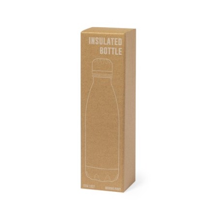 Bidon Isotherme Personnalisé 550ml Éco-responsable Liyar Matières : acier inoxydable Couleurs : rouge goodies publicitaire événe