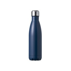 Bidon Isotherme Personnalisé 550ml Éco-responsable Liyar Matières : acier inoxydable Couleurs : bleu marine impression haute déf