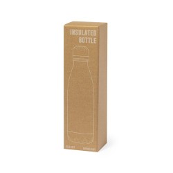 Bidon Isotherme Personnalisé 550ml Éco-responsable Liyar Matières : acier inoxydable Couleurs : bleu marine marquage laser ultra