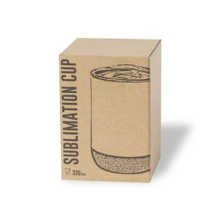 Verre Thermique Personnalisé pour Sublimation - Barker Matières : liège Couleurs : blanc marquage laser ultra précis
