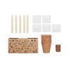 Kit de Culture de Fleurs Éco-responsable Personnalisé - FLOWERS Matières : papier Couleurs : beige cadeau entreprise pas cher