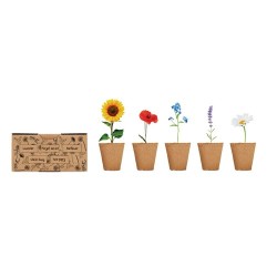 Kit de Culture de Fleurs Éco-responsable Personnalisé - FLOWERS Matières : papier Couleurs : beige goodies publicitaire événemen