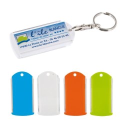 Porte-Clés Transparent Personnalisable avec Mousqueton - Objets Publicitaires