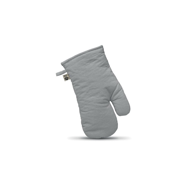 Gant de cuisine  en coton organique personnalisé NEVON Matières : coton biologique Couleurs : gris