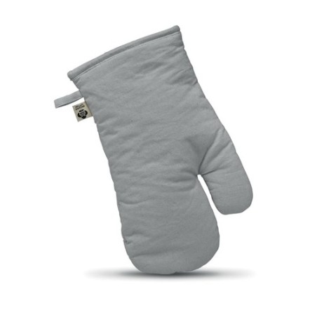 Gant de cuisine  en coton organique personnalisé NEVON Matières : coton biologique Couleurs : gris