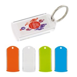 Porte-Clés Personnalisé Gratte-Jeux avec Anneau de 25 mm - Objets Publicitaires Amusants