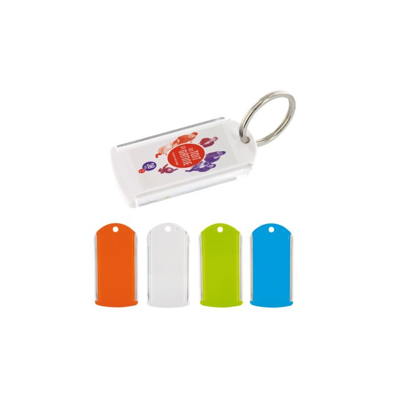 Porte-clés personnalisé avec étiquette