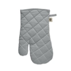 Gant de cuisine  en coton organique personnalisé NEVON Matières : coton biologique Couleurs : gris accessoire événementiel uniqu
