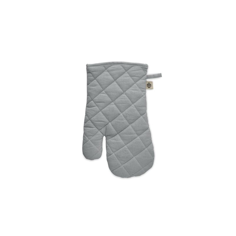 Gant de cuisine  en coton organique personnalisé NEVON Matières : coton biologique Couleurs : gris accessoire événementiel uniqu