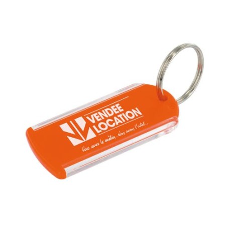 Porte-clés personnalisé avec étiquette