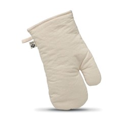 Gant de cuisine  en coton organique personnalisé NEVON Matières : coton biologique Couleurs : beige cadeau entreprise pas cher
