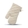 Gant de cuisine  en coton organique personnalisé NEVON Matières : coton biologique Couleurs : beige objet promotionnel éco-respo