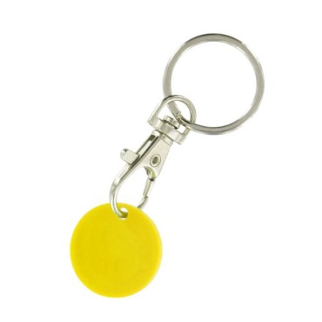 Porte-Clés Mousqueton Métal avec Jeton Caddie