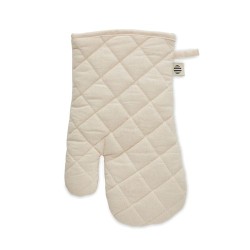 Gant de cuisine  en coton organique personnalisé NEVON Matières : coton biologique Couleurs : beige personnalisation rapide en F