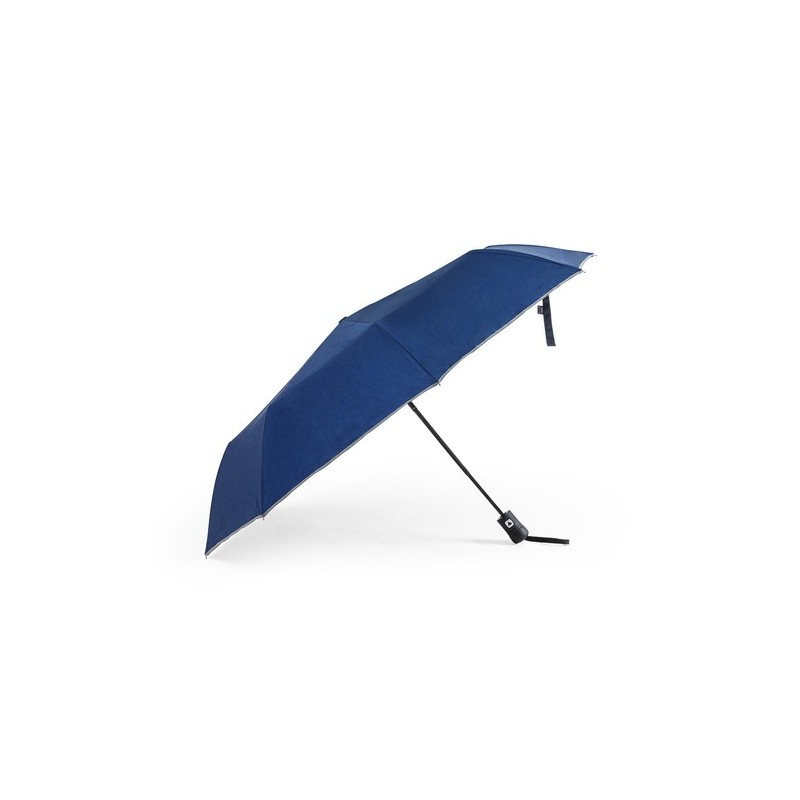 Parapluie Éco-responsable Personnalisé à Prix Abordable - Nereus Matières : PET recyclé Couleurs : bleu marine
