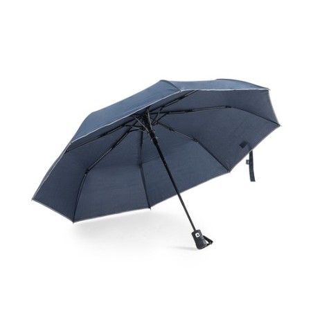 Parapluie Éco-responsable Personnalisé à Prix Abordable - Nereus Matières : PET recyclé Couleurs : noir impression haute définit