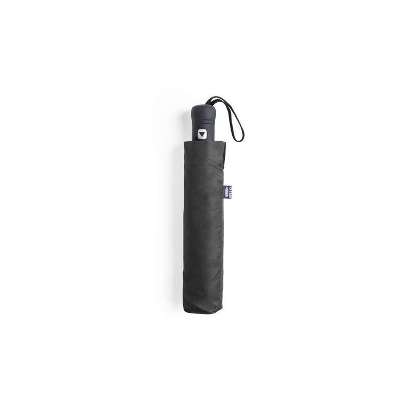 Parapluie Éco-responsable Personnalisé à Prix Abordable - Nereus Matières : PET recyclé Couleurs : noir personnalisable avec vot