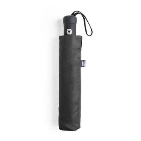 Parapluie Éco-responsable Personnalisé à Prix Abordable - Nereus Matières : PET recyclé Couleurs : noir personnalisable avec vot