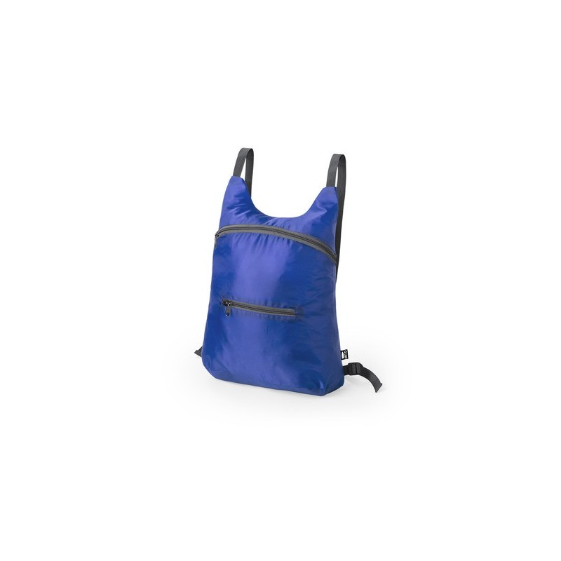 Sac à Dos Éco-responsable Pliable Personnalisé Pas Cher - Brocky Matières : PET recyclé Couleurs : noir objet promotionnel éco-r