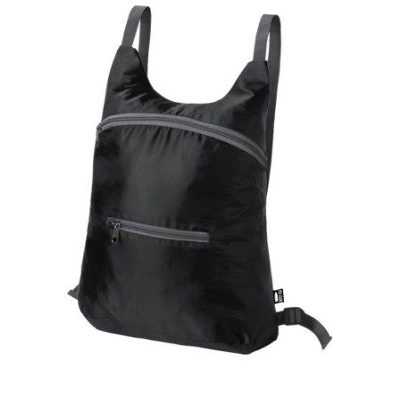 Sac à Dos Éco-responsable Pliable Personnalisé Pas Cher - Brocky Matières : PET recyclé Couleurs : vert accessoire événementiel 