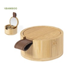 Étui à Bijoux Personnalisé Élégance Naturelle - Fontana Matières : bambou