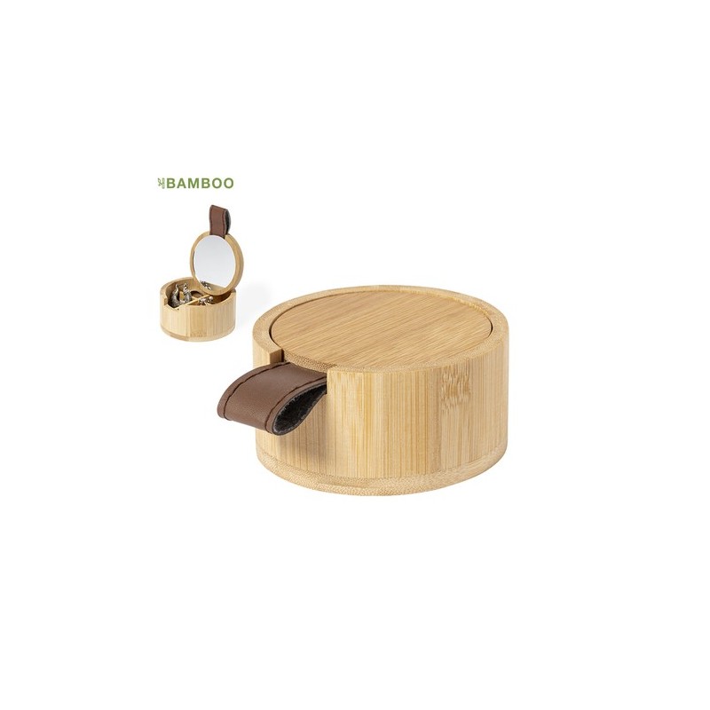 Étui à Bijoux Personnalisé Élégance Naturelle - Fontana Matières : bambou