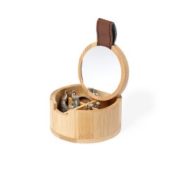 Étui à Bijoux Personnalisé Élégance Naturelle - Fontana Matières : bambou 2