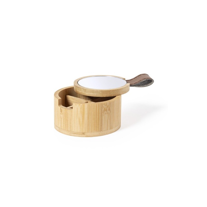 Étui à Bijoux Personnalisé Élégance Naturelle - Fontana Matières : bambou goodies publicitaire événementiel