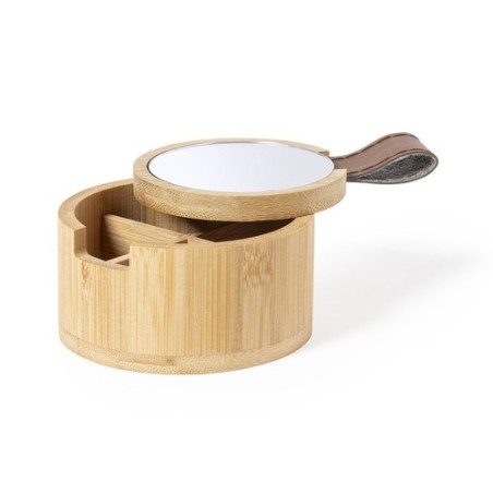 Étui à Bijoux Personnalisé Élégance Naturelle - Fontana Matières : bambou goodies publicitaire événementiel