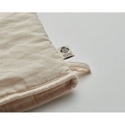 Gant de cuisine  en coton organique personnalisé NEVON Matières : coton biologique Couleurs : beige impression logo haute qualit