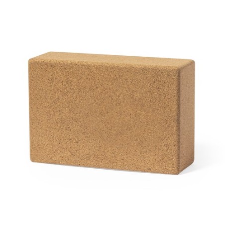 Bloc de Yoga Éco-responsable Personnalisé - Accessoire Fitness Natara Matières : liège personnalisable avec votre logo