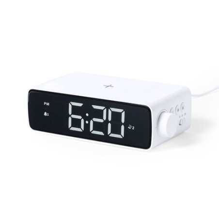 Horloge Multifonction Personnalisée avec Chargeur et Lampe LED Fabirt personnalisable avec votre logo
