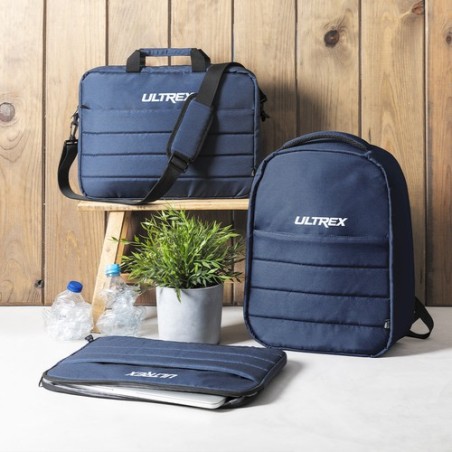Housse Éco-responsable et Durable Personnalisée pour Ordinateur Portable - Krayon Matières : PET recyclé Couleurs : bleu marine 