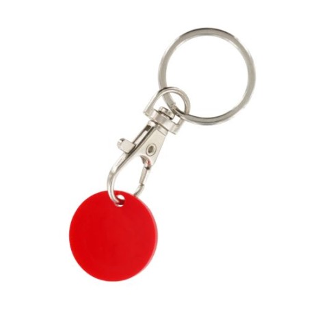 Porte-Clés Mousqueton Métal avec Jeton Caddie