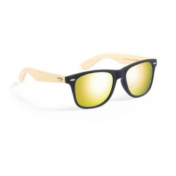 Lunettes de Soleil Personnalisées UV400 Mitrox pas cher Matières : bambou Couleurs : jaune