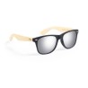 Lunettes de Soleil Personnalisées UV400 Mitrox pas cher Matières : bambou Couleurs : bleu marquage couleur éclatante