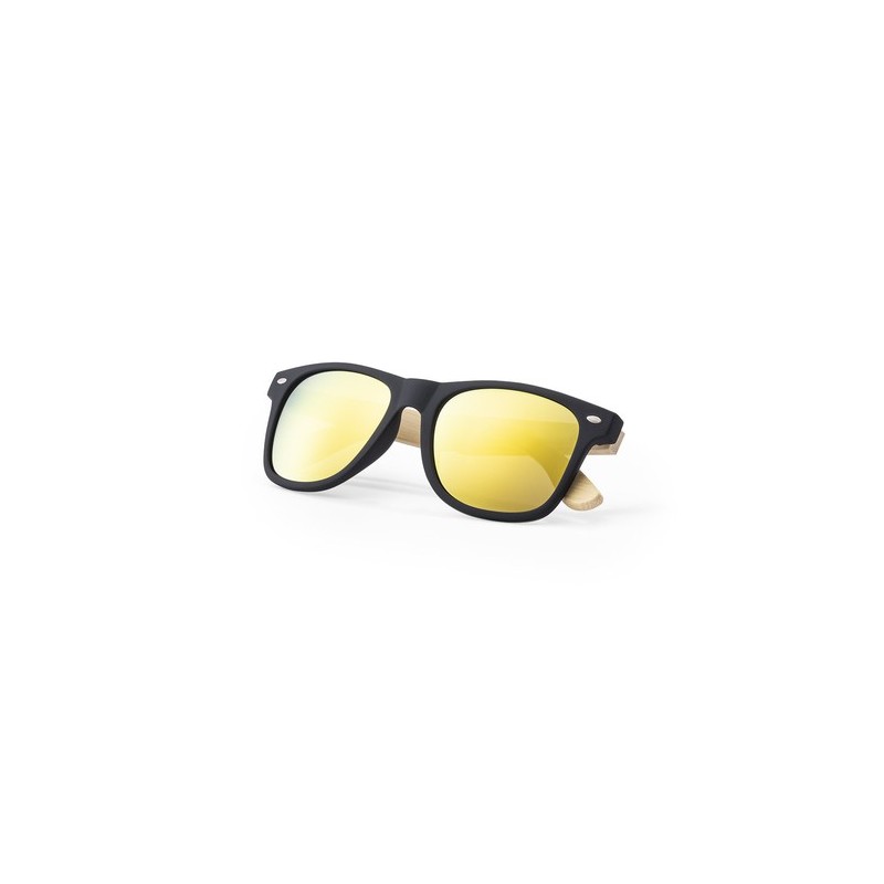 Lunettes de Soleil Personnalisées UV400 Mitrox pas cher Matières : bambou Couleurs : gris objet promotionnel éco-responsable
