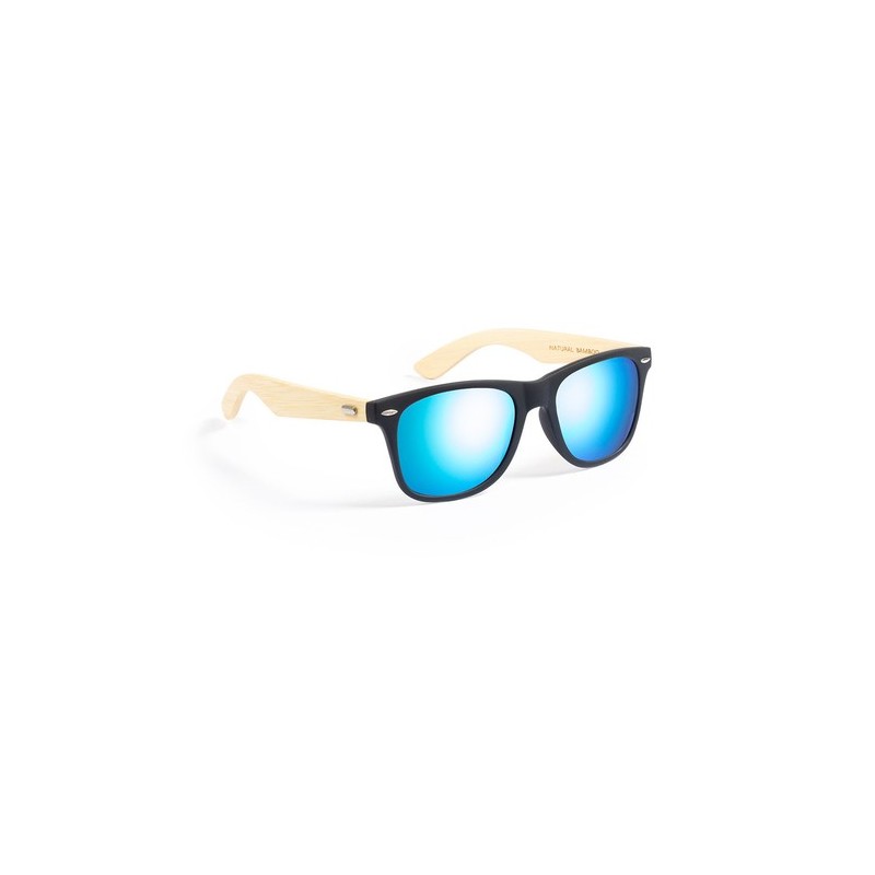 Lunettes de Soleil Personnalisées UV400 Mitrox pas cher Matières : bambou Couleurs : gris goodies personnalisé en stock