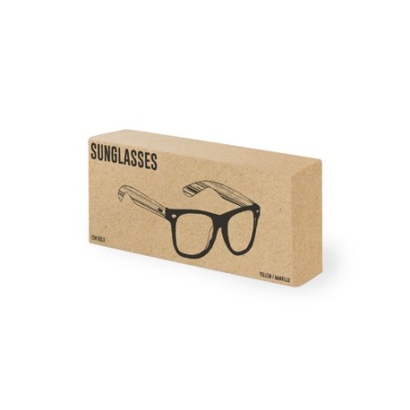 Lunettes de Soleil Personnalisées UV400 Mitrox pas cher Matières : bambou Couleurs : gris goodies publicitaire événementiel