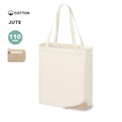 Sac Pliable Éco-responsable Personnalisé Idéal pour vos Courses - Dylan Matières : coton Couleurs : naturel 2